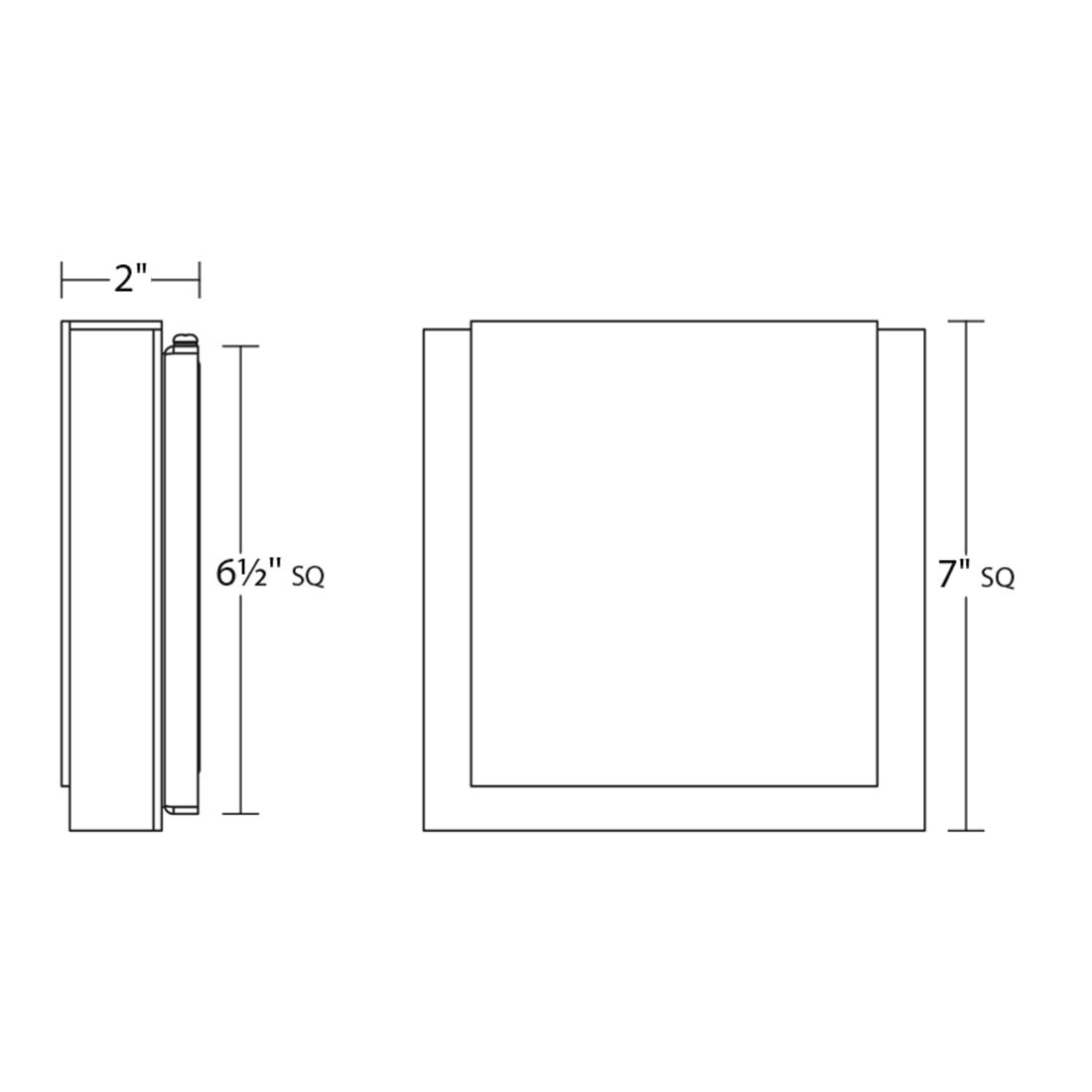 Sonneman - SQR LED Sconce