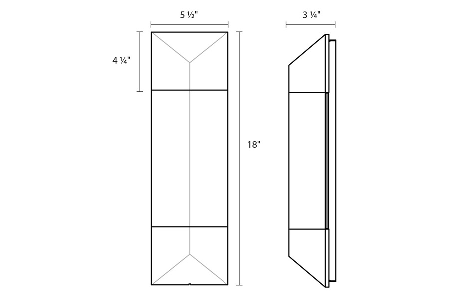 Sonneman - Triform LED Sconce