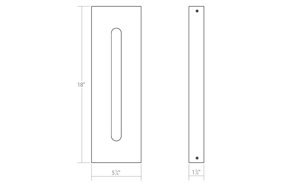 Sonneman Tairu LED Sconce - Textured White, 18"