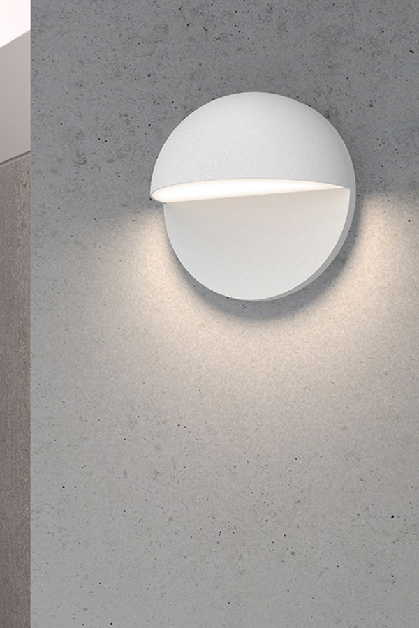 Sonneman Mezza Vetro LED Sconce - Textured White, 5"