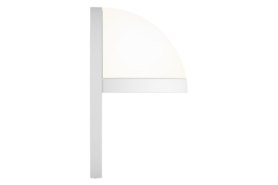 Sonneman Mezza Vetro LED Sconce - Textured White, 8"