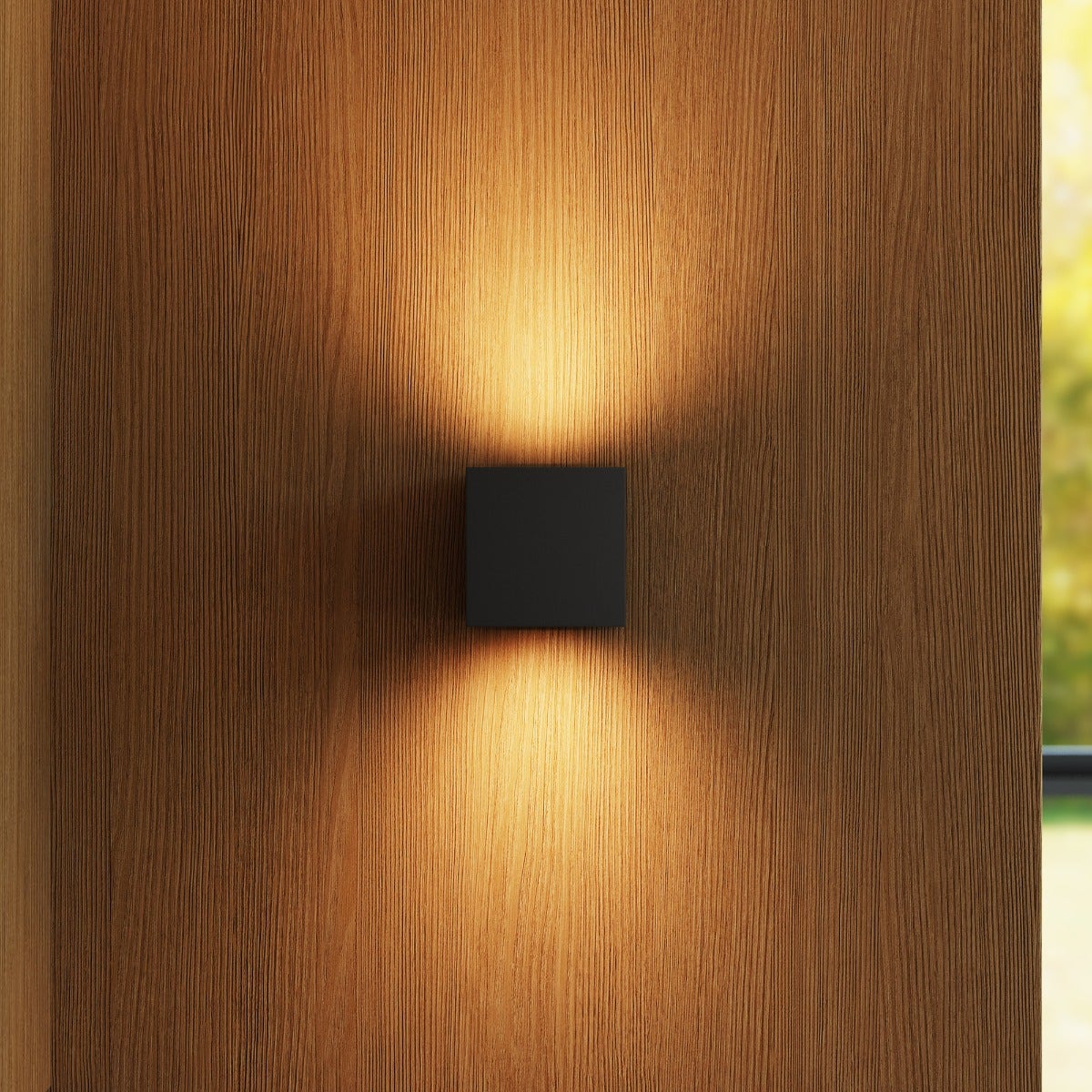 Sonneman QB Sconce - Small, Textured Black