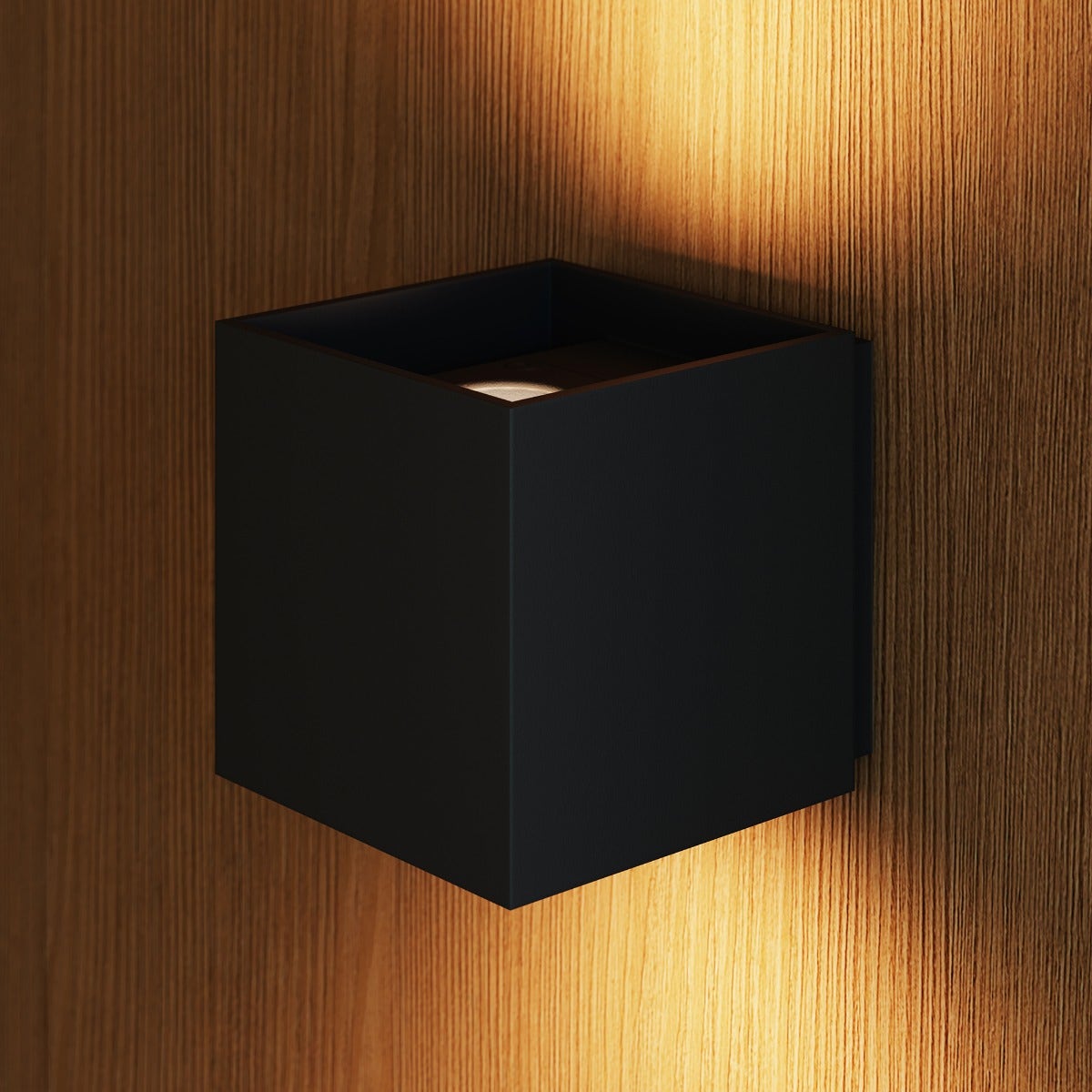 Sonneman QB Sconce - Small, Textured Black