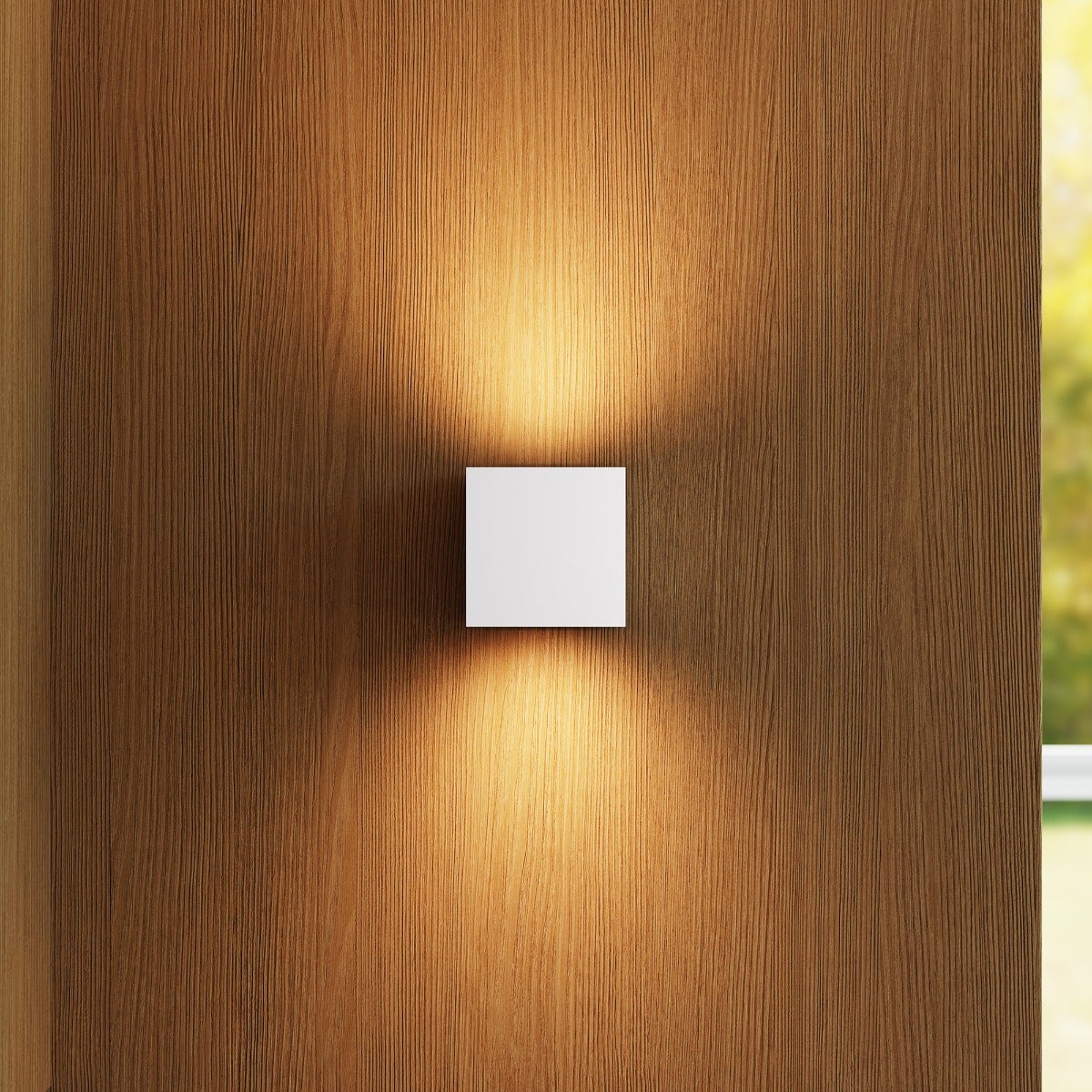 Sonneman QB Sconce - Small, Textured White