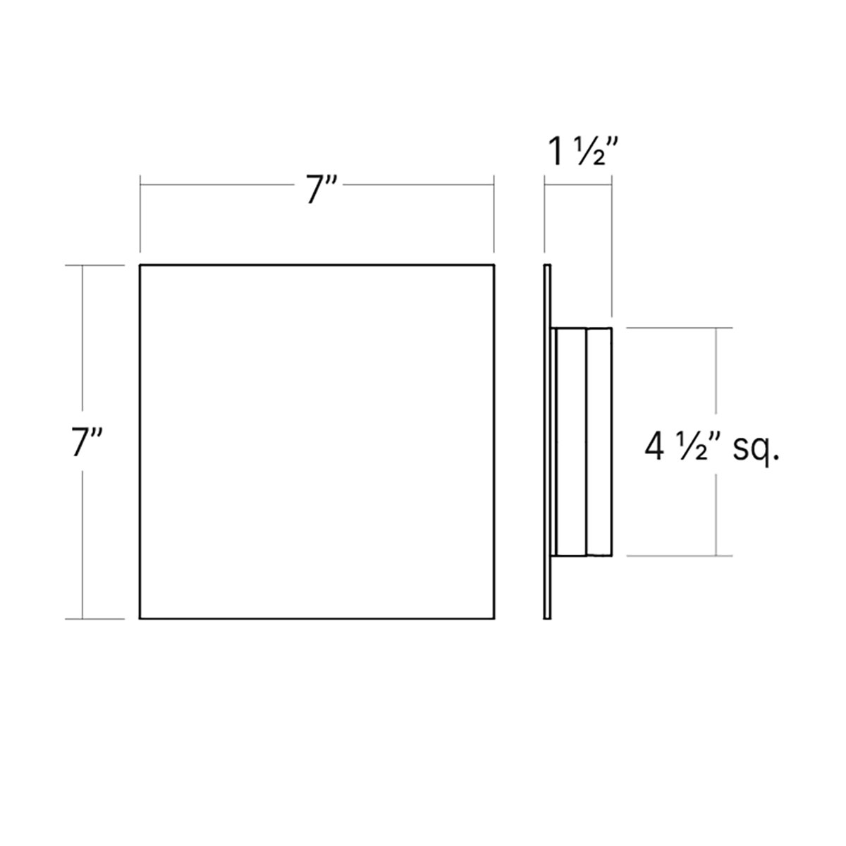 Sonneman LP Sconce - Square, Textured White