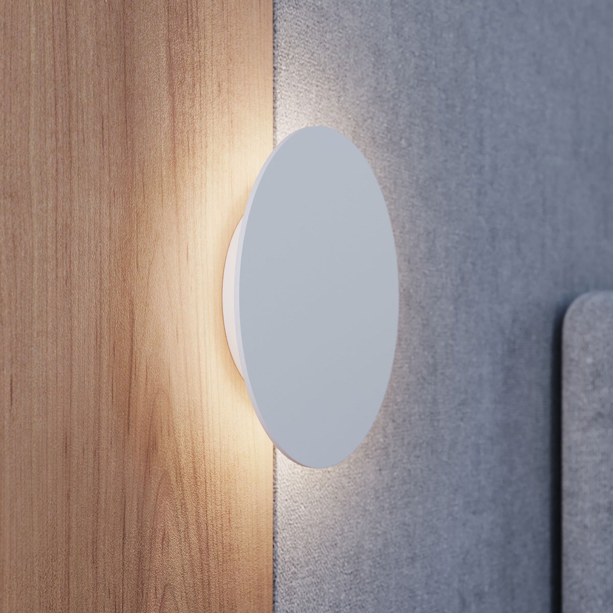 Sonneman LP Sconce - Round, Textured White