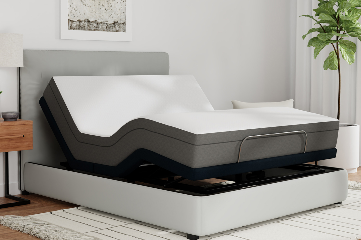 South Bay - 10" Medium Gel Infused Memory Foam Mattress and Model 3 Adjustable Bed Base