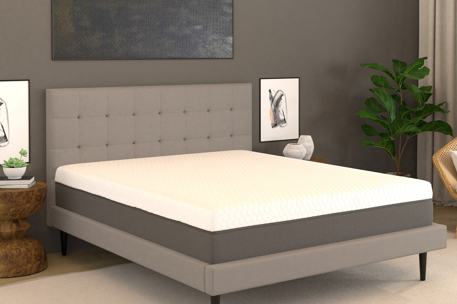 South Bay - 12" Medium Zoned Gel Infused Premium Memory Foam Mattress