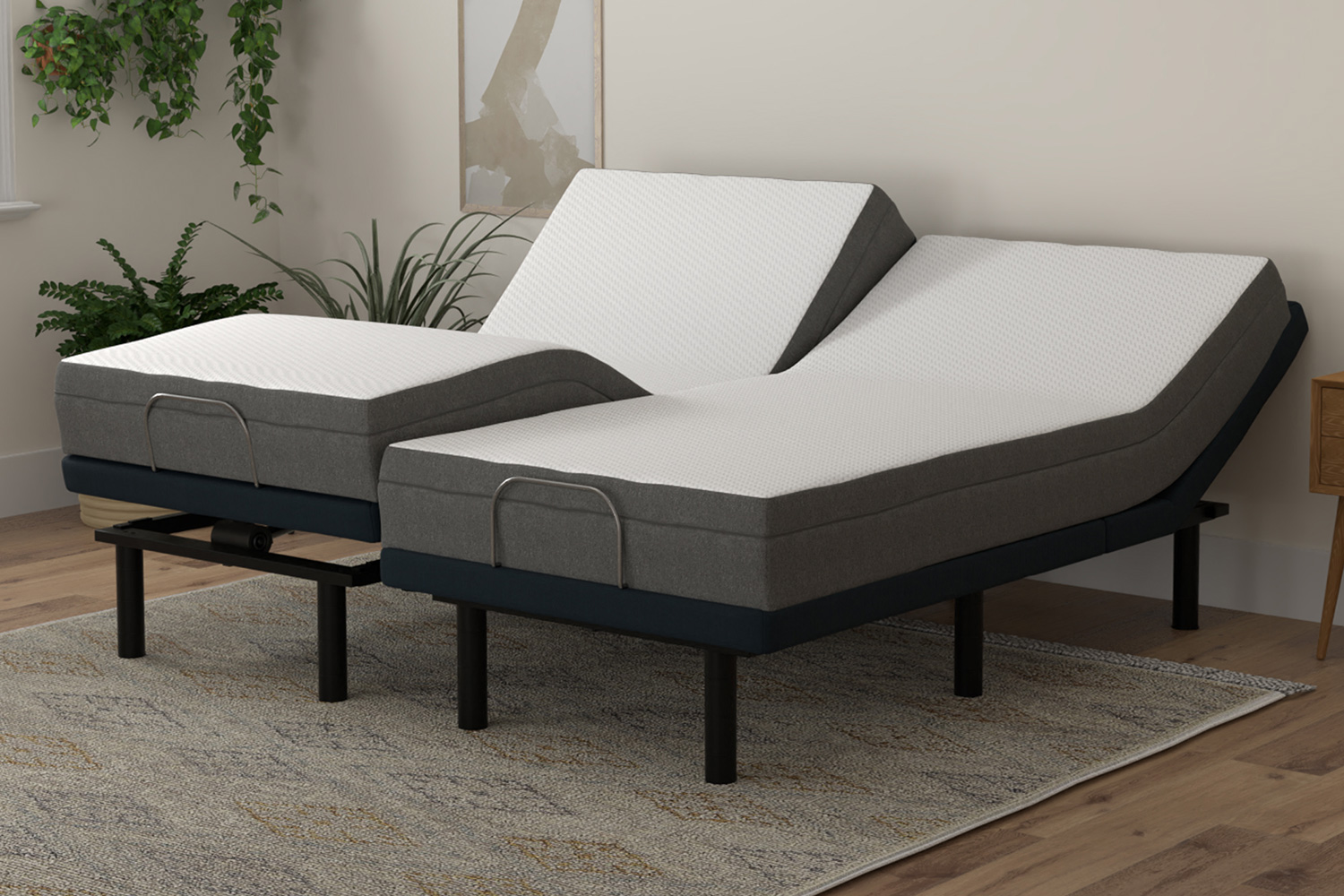 South Bay - 8" Firm Gel Infused Memory Foam Mattress and Model H Adjustable Bed Base