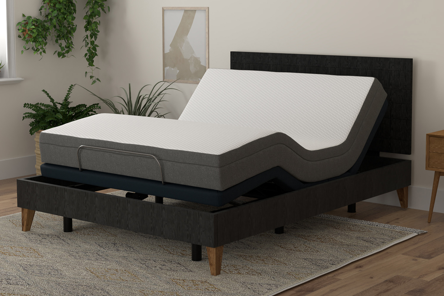 South Bay - 8" Firm Gel Infused Memory Foam Mattress and Model 3 Adjustable Bed Base