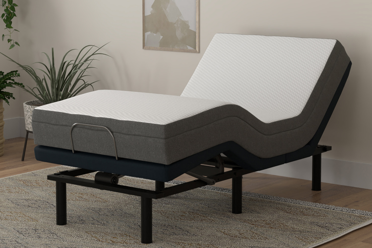 South Bay - 8" Firm Gel Infused Memory Foam Mattress and Model 3 Adjustable Bed Base