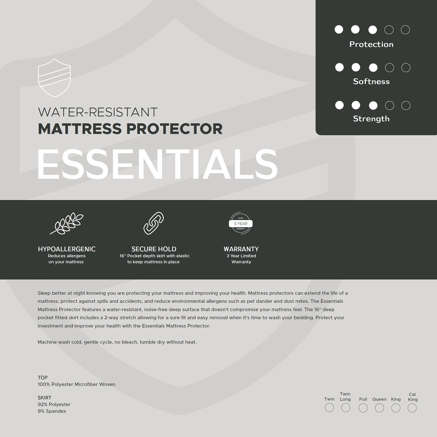 South Bay - Essentials Mattress Protector