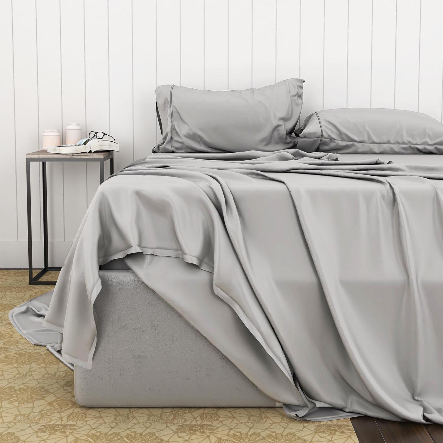 South Bay - Light Gray Bamboo Cotton Sheets