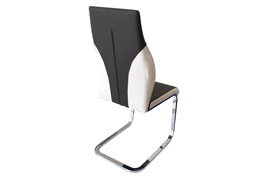 Stanza Crystal Dining Chair - Black & White