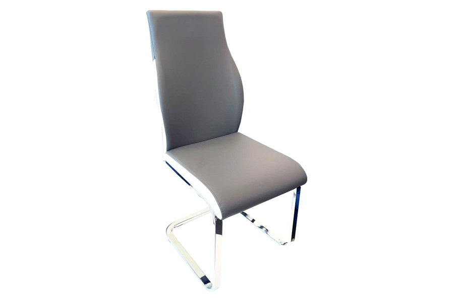 Stanza Crystal Dining Chair - Gray & White