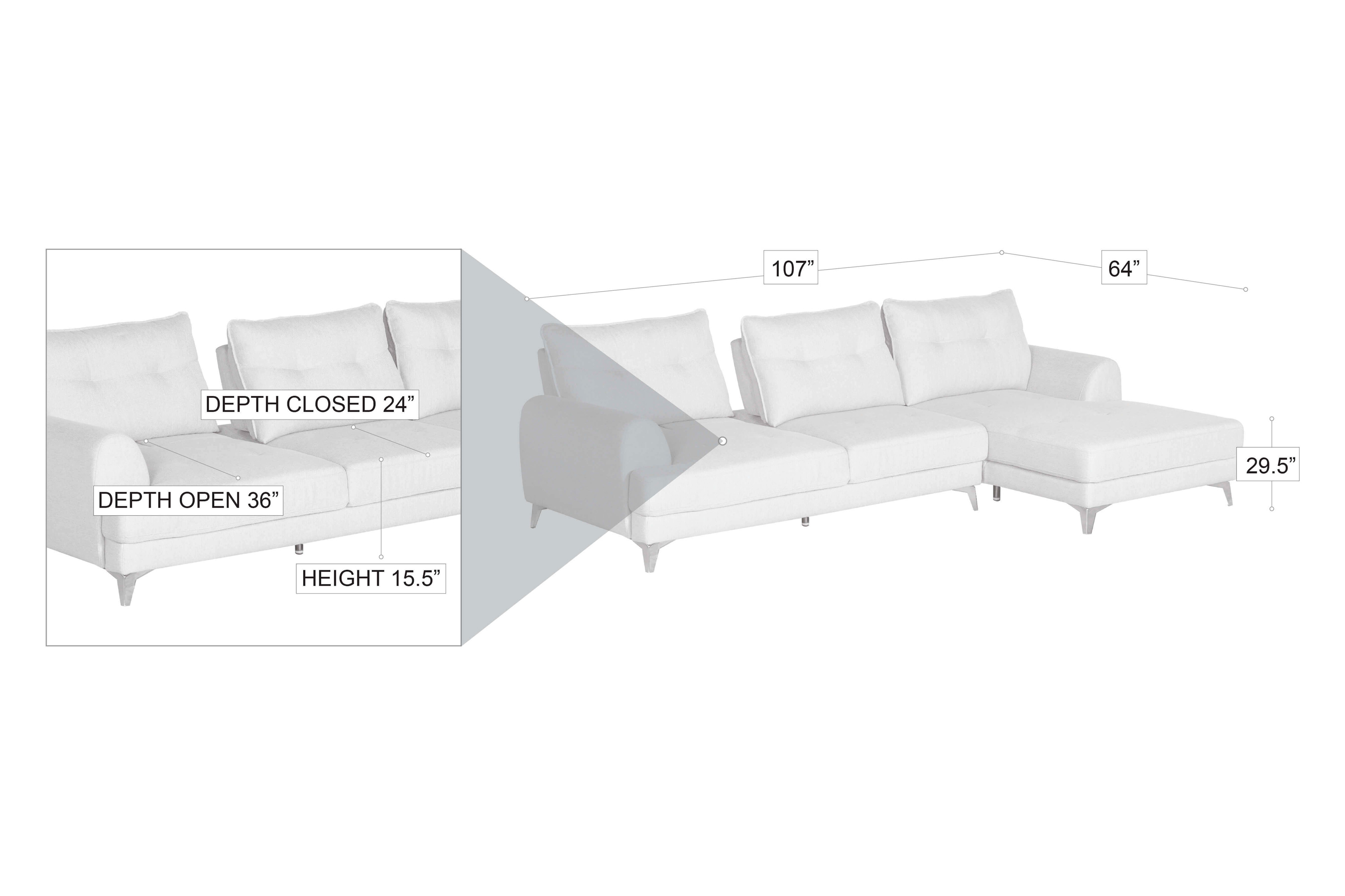 Stanza™ Alaska Sectional - Gray