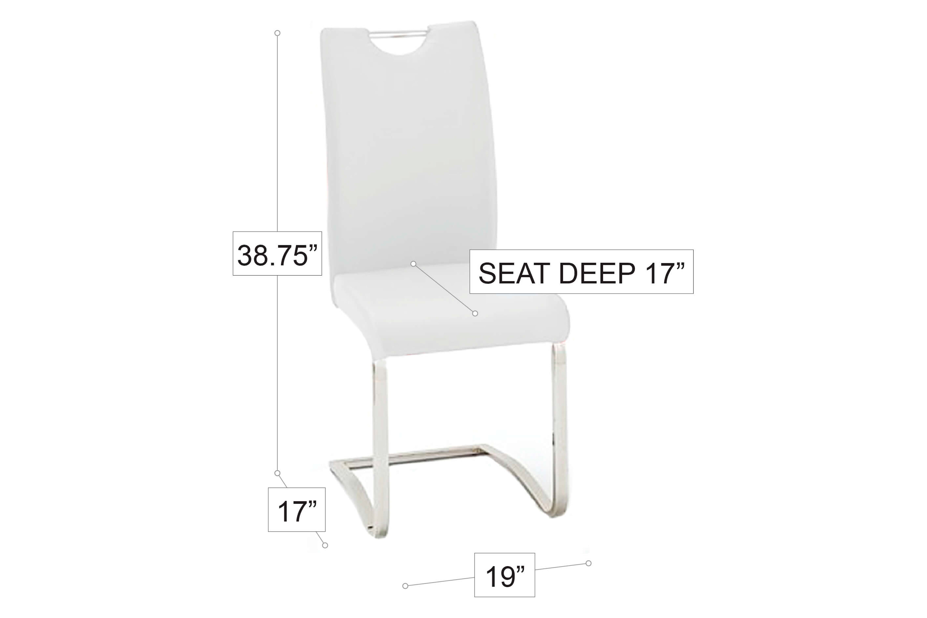 Stanza Andes Dining Chair - White