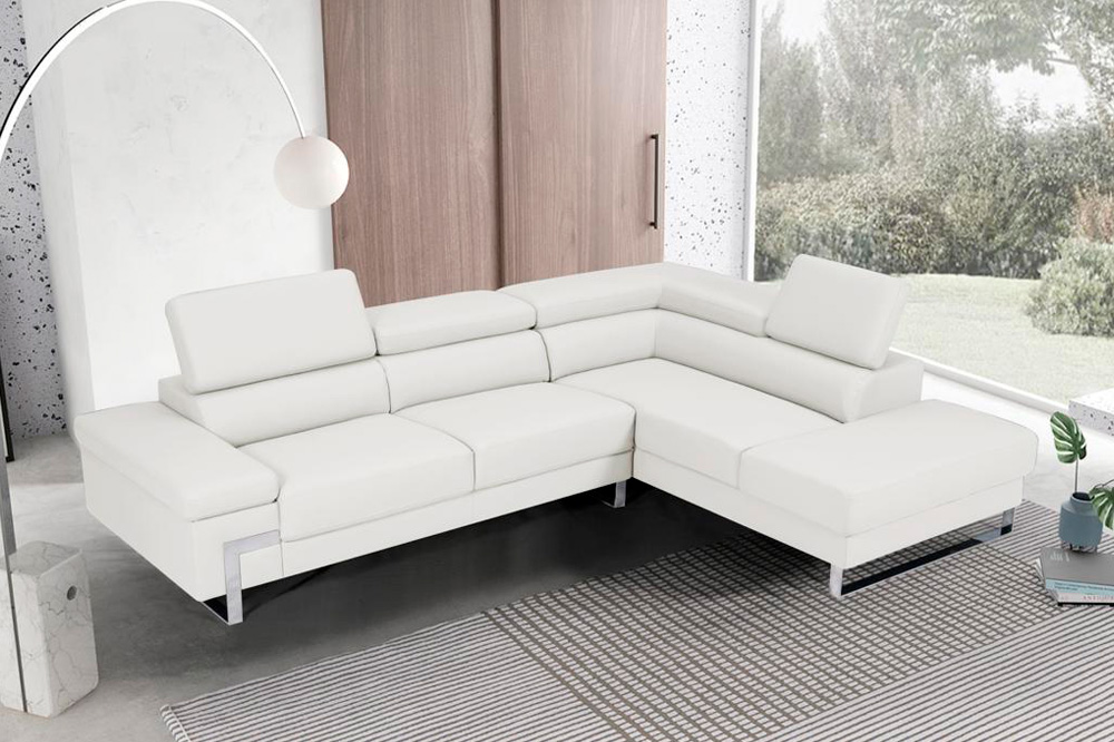 Stanza™ Athena Right Facing Sectional - White