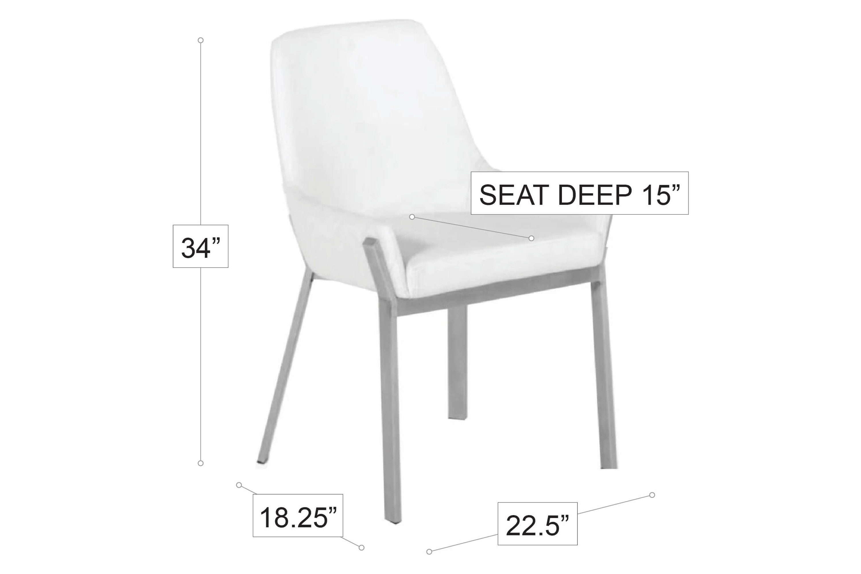 Stanza Axel Dining Chair - White