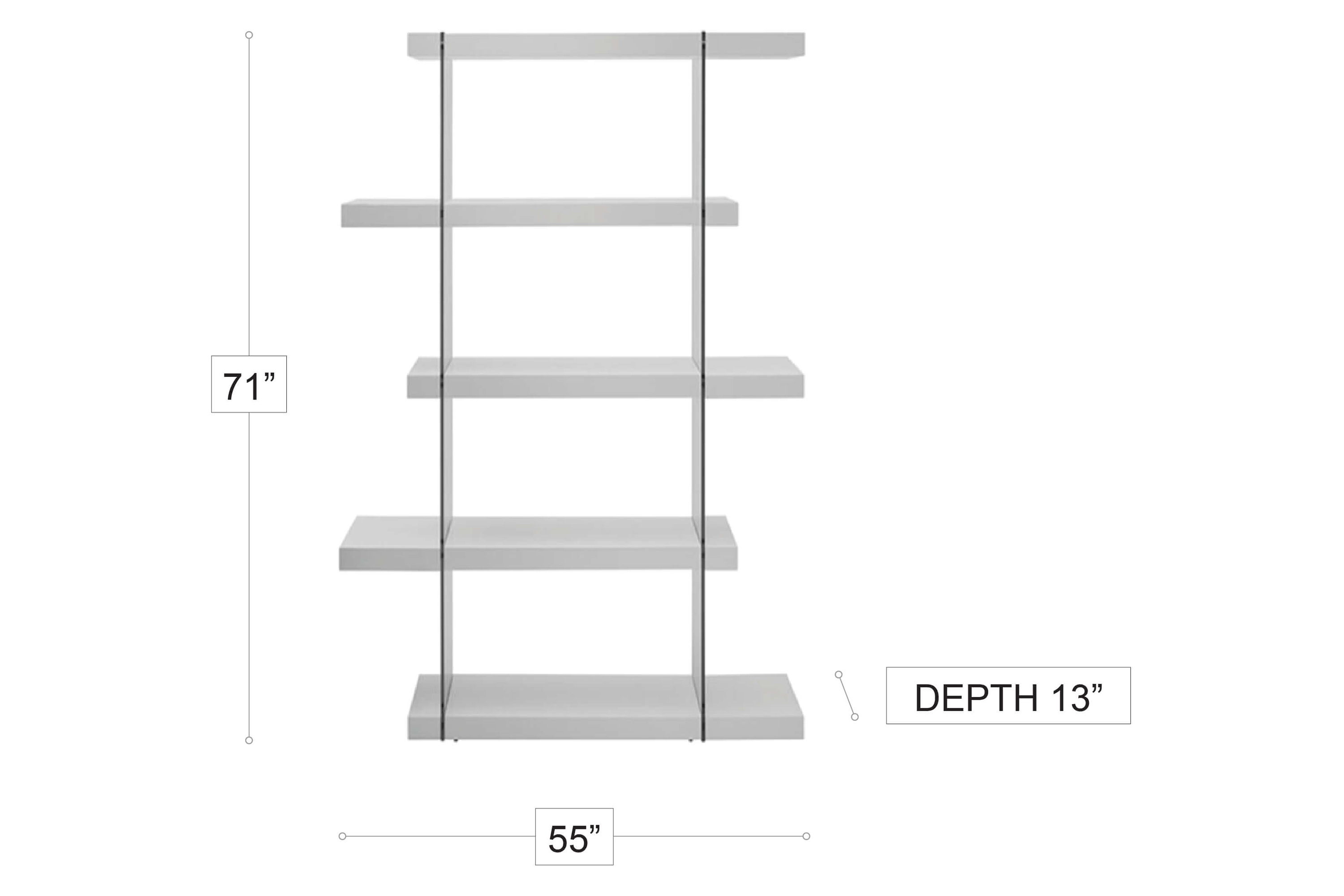 Stanza Bronx Console Table - White/Black