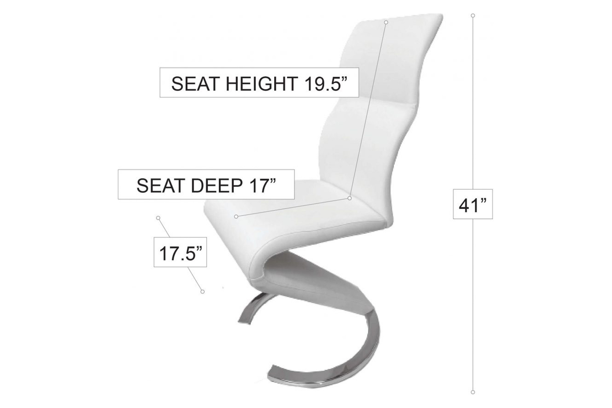 Stanza Cloud Dining Chair - White