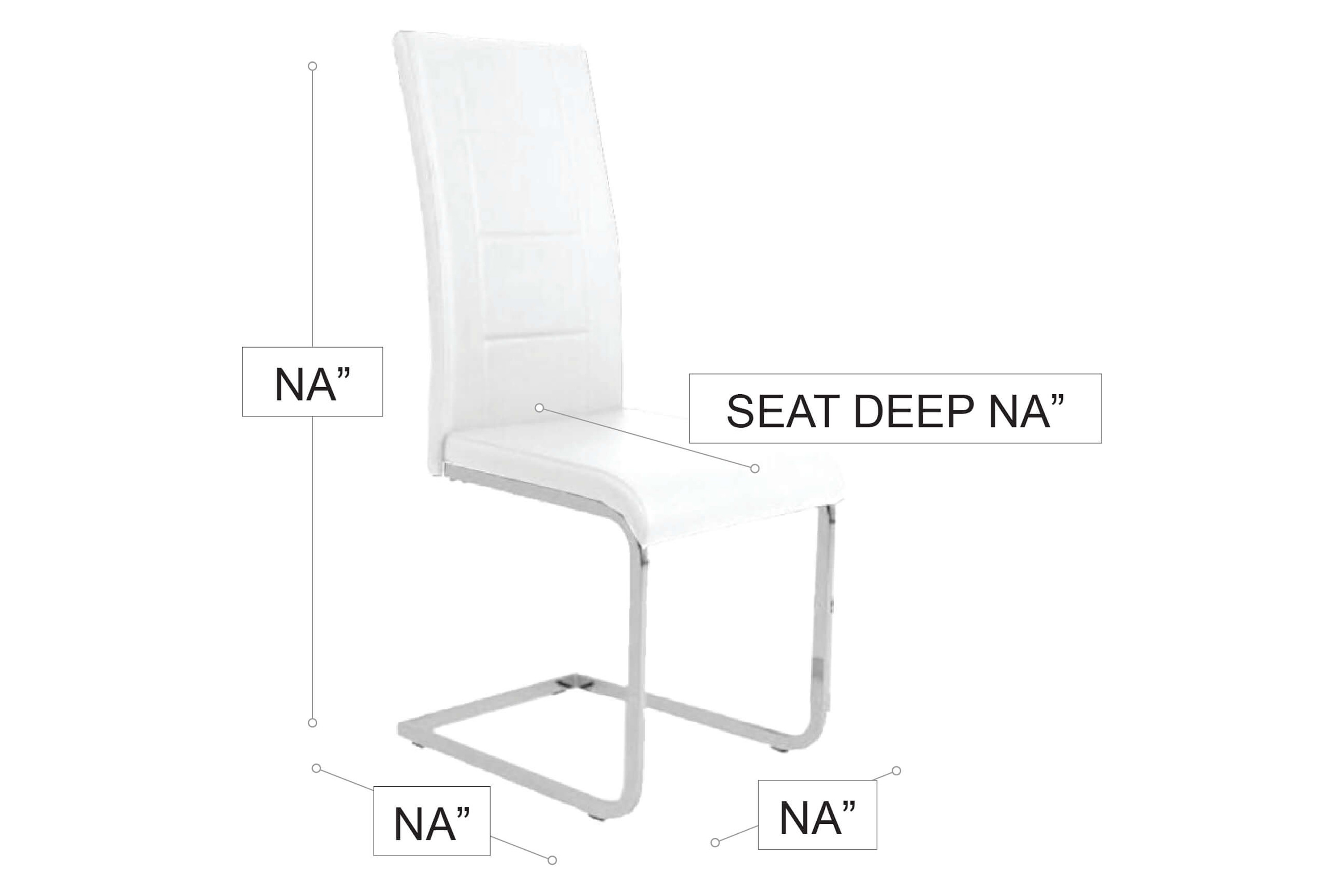 Stanza Eliane Dining Chair - White