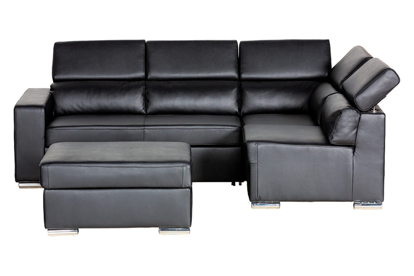 Stanza™ Klaus Left Facing Sectional - Black