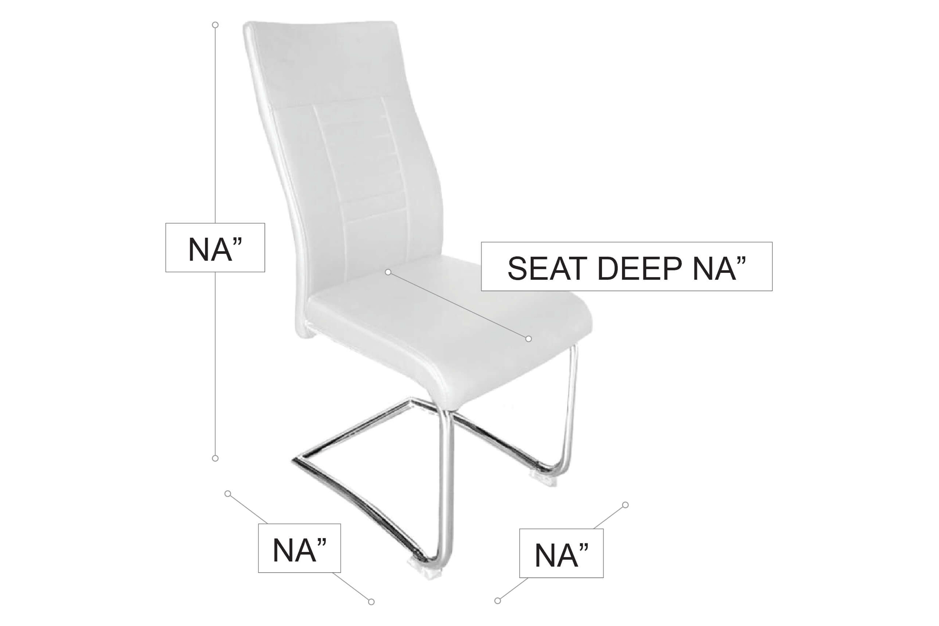 Stanza Mario Dining Chair - White