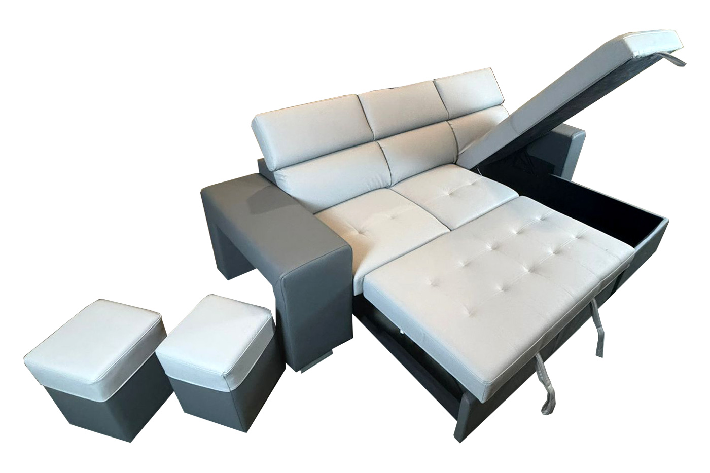 Stanza Milano Reversible Sectional - White