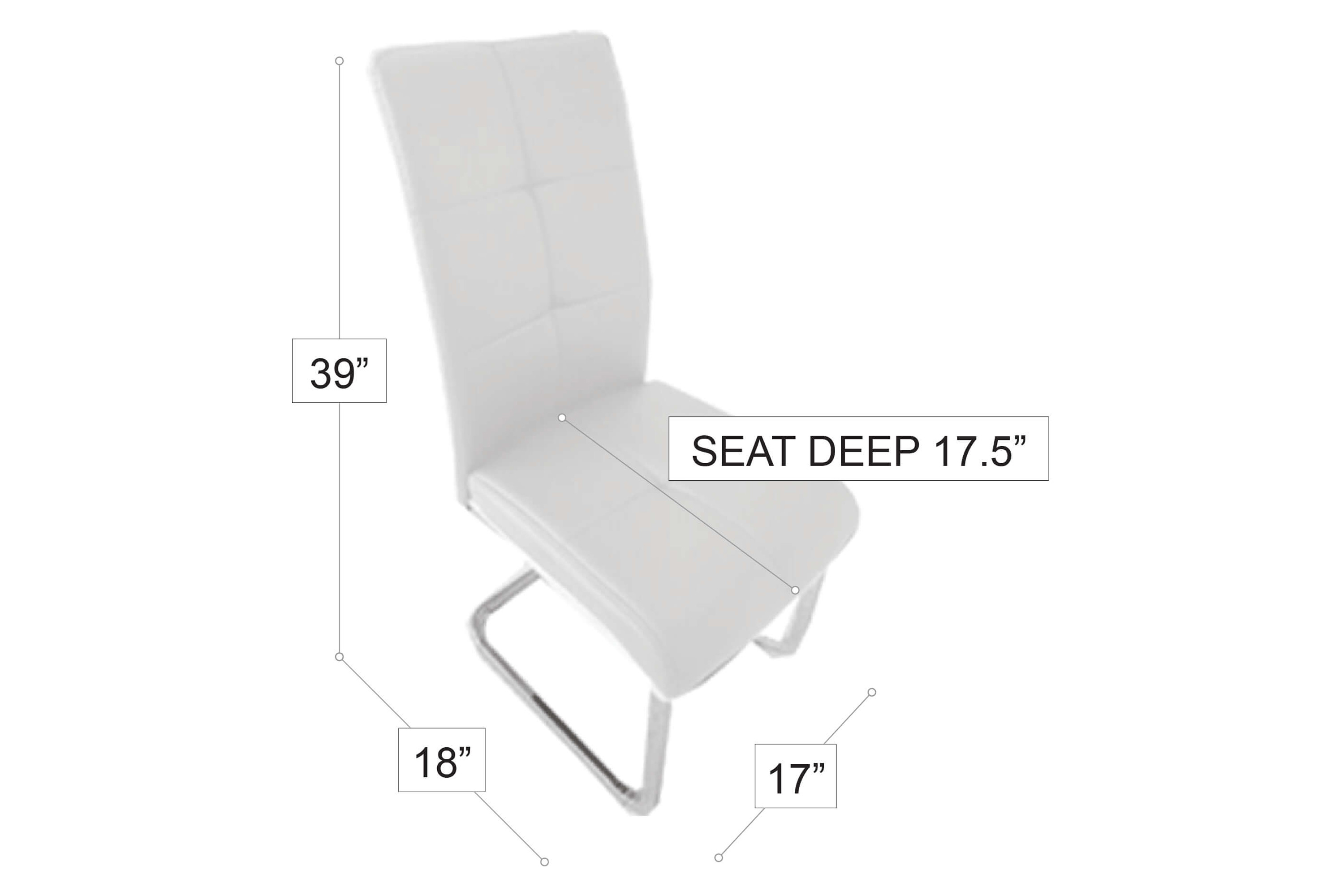 Stanza Oswaldo Dining Chair - White