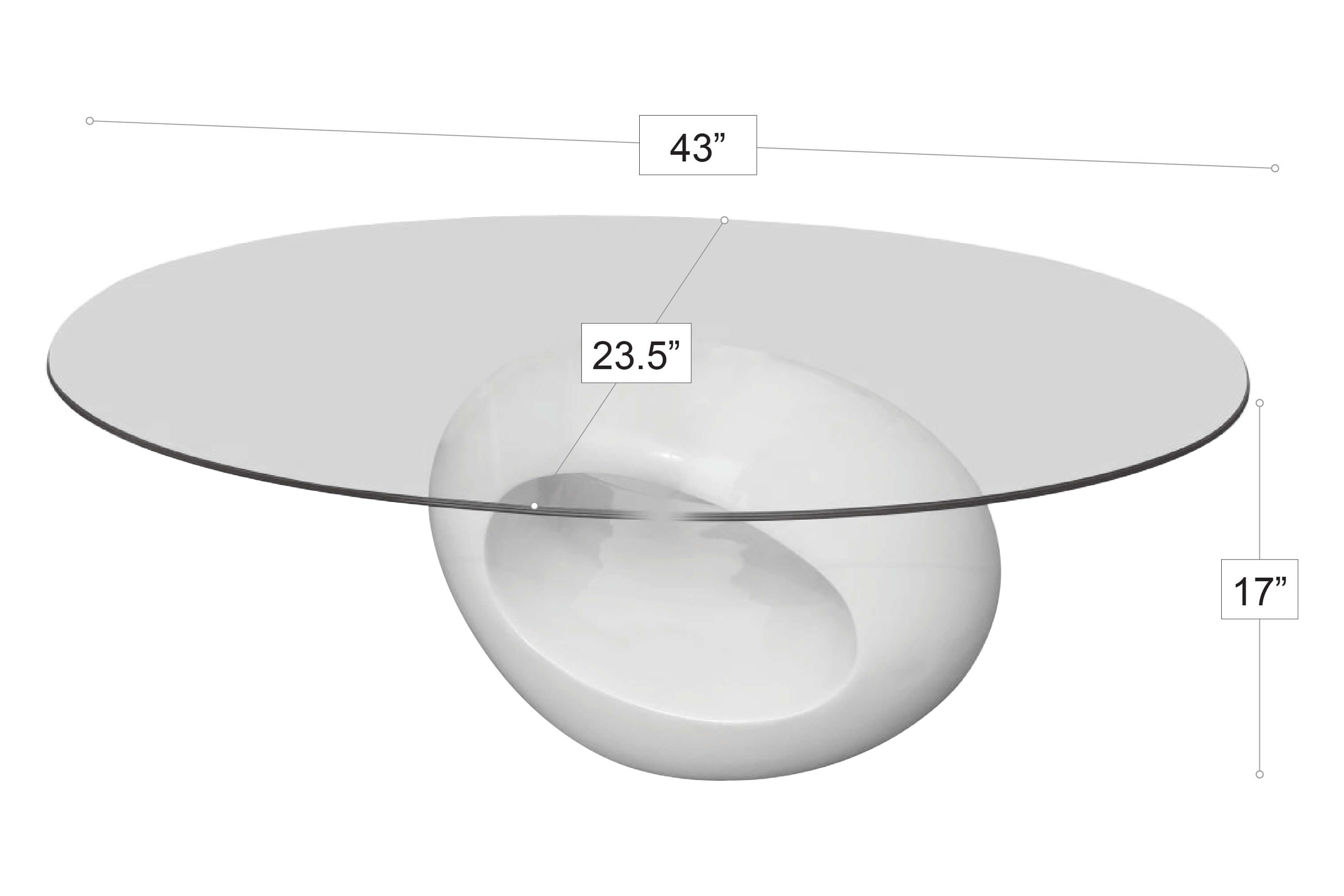 Stanza - Oval Coffee Table