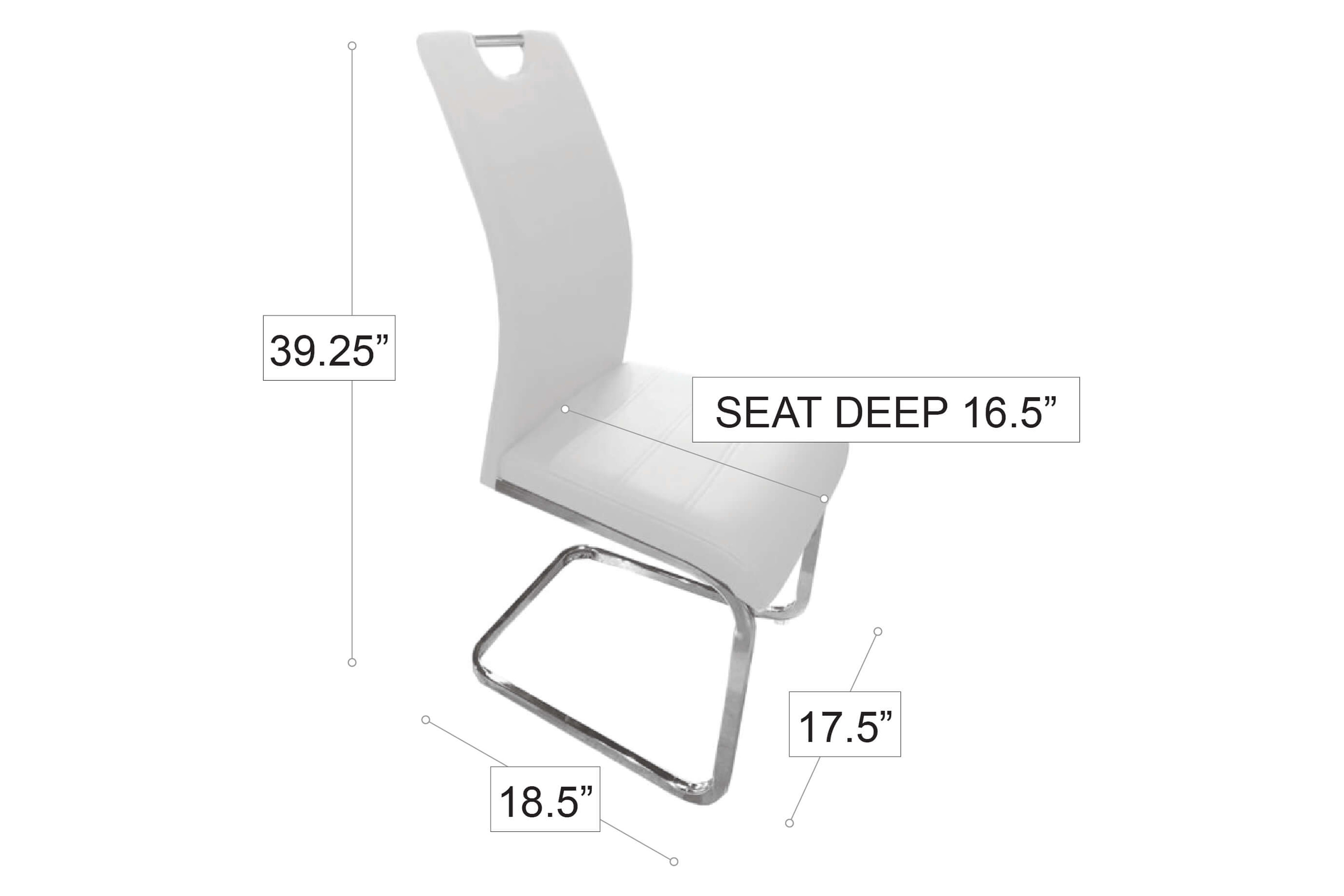 Stanza Philly Dining Chair - White