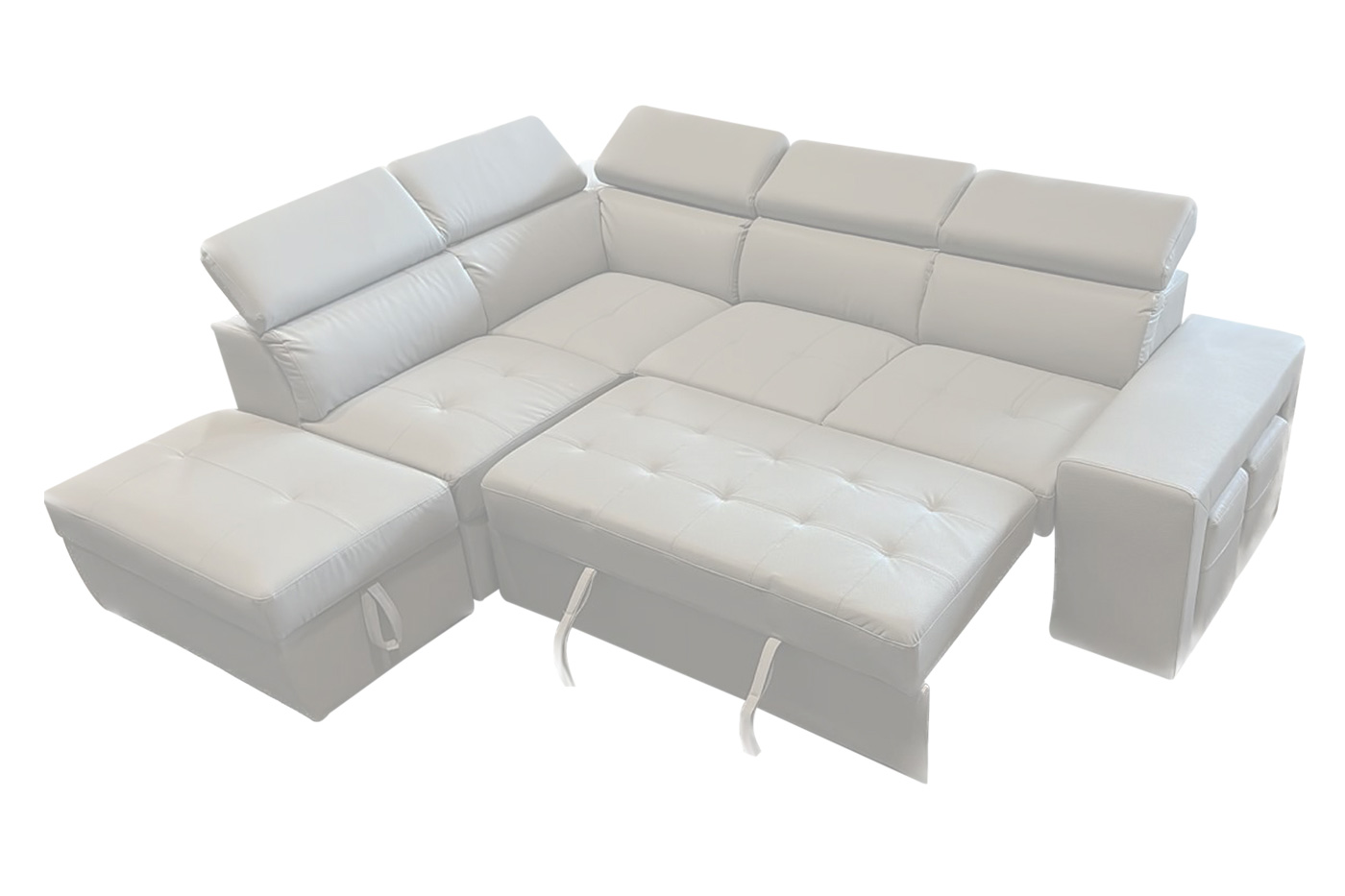 Stanza - Positano Left Facing Eco Leather Sectional