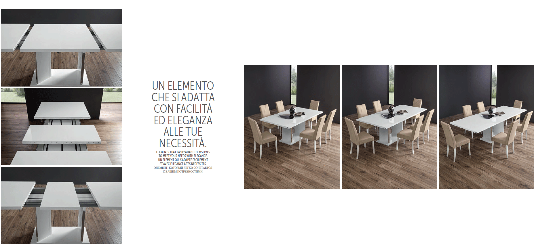 Status - Lisa Dining Table with 1 extention