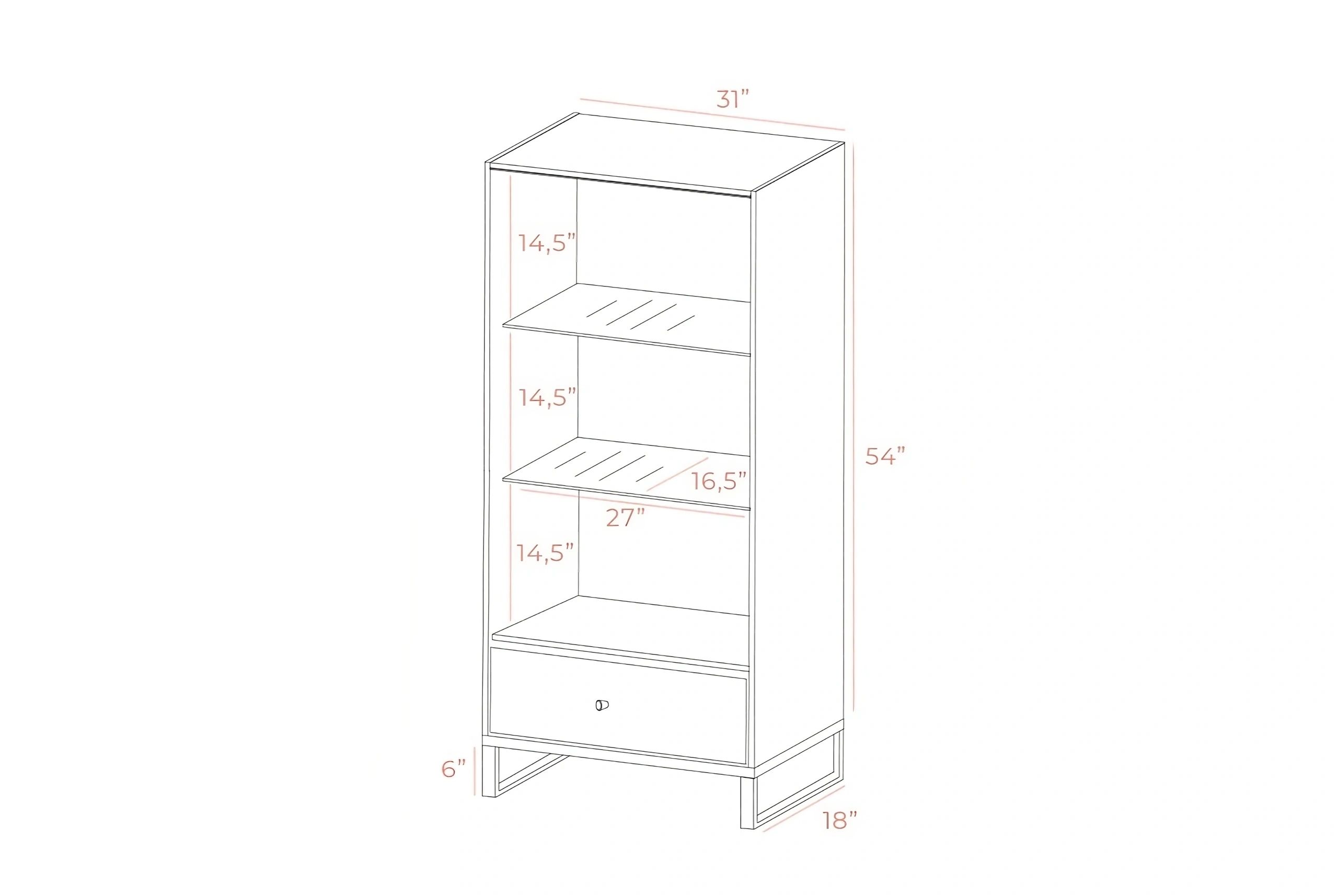 Styles Gloss Small China Cabinet - Black Gloss