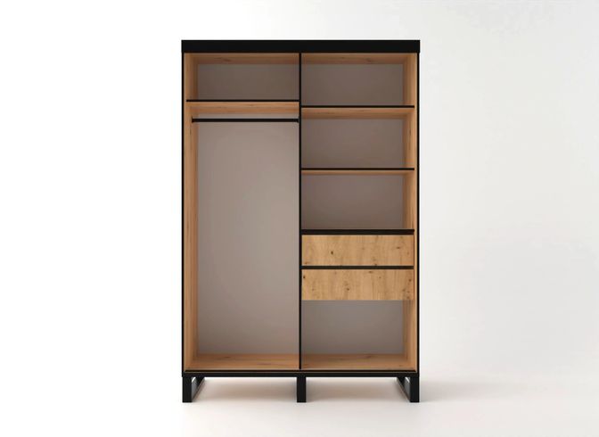 Styles Loft 59" Wardrobe - Votan, Manufactured Wood