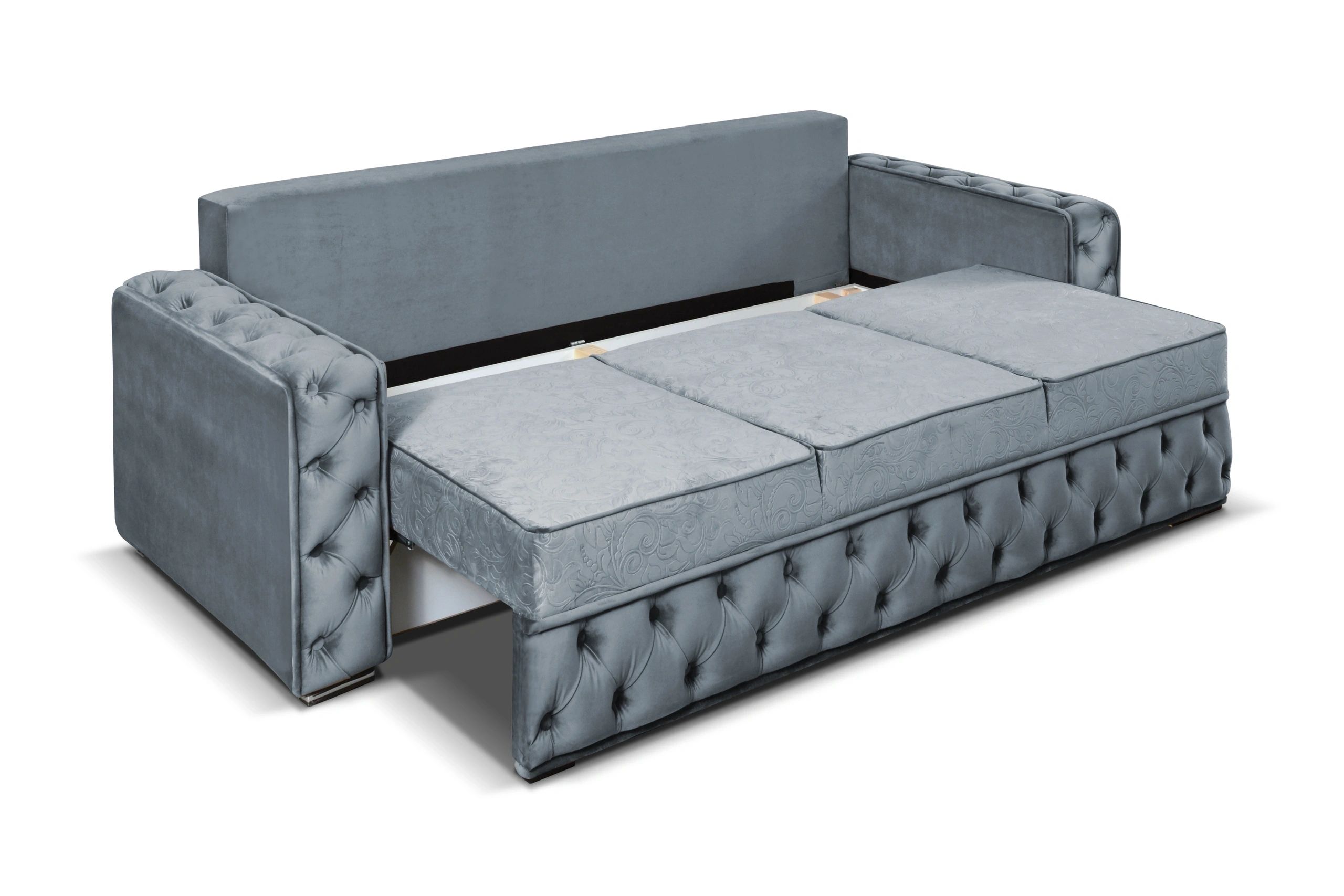 Styles Marylin Sofa - Gray, Tufted Fabric