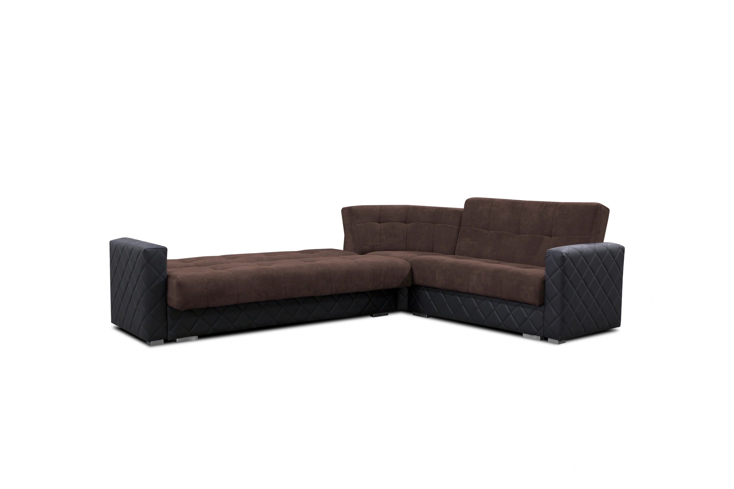 Styles Porto Sectional - Brown, Fabric