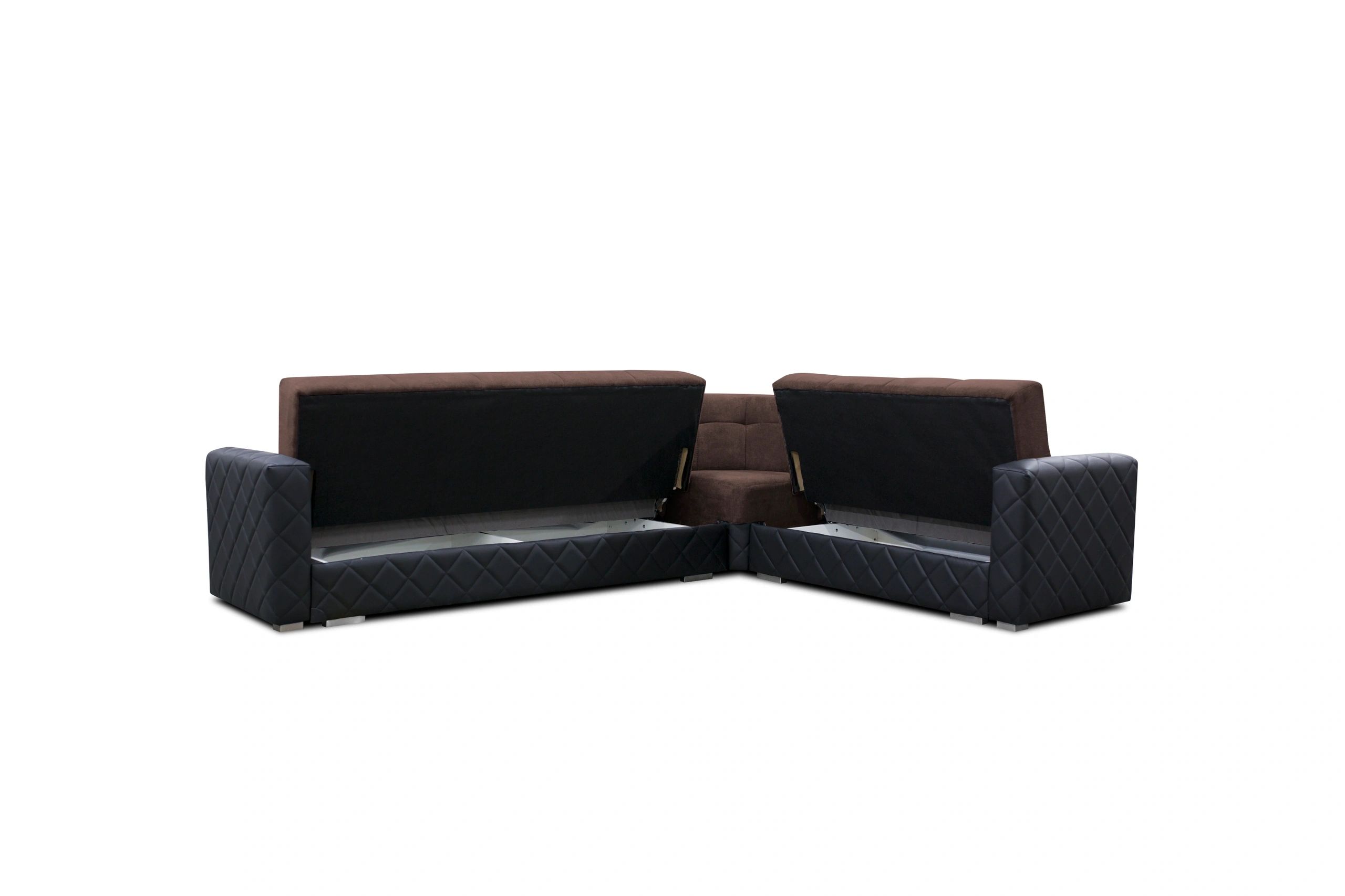 Styles Porto Sectional - Brown, Fabric