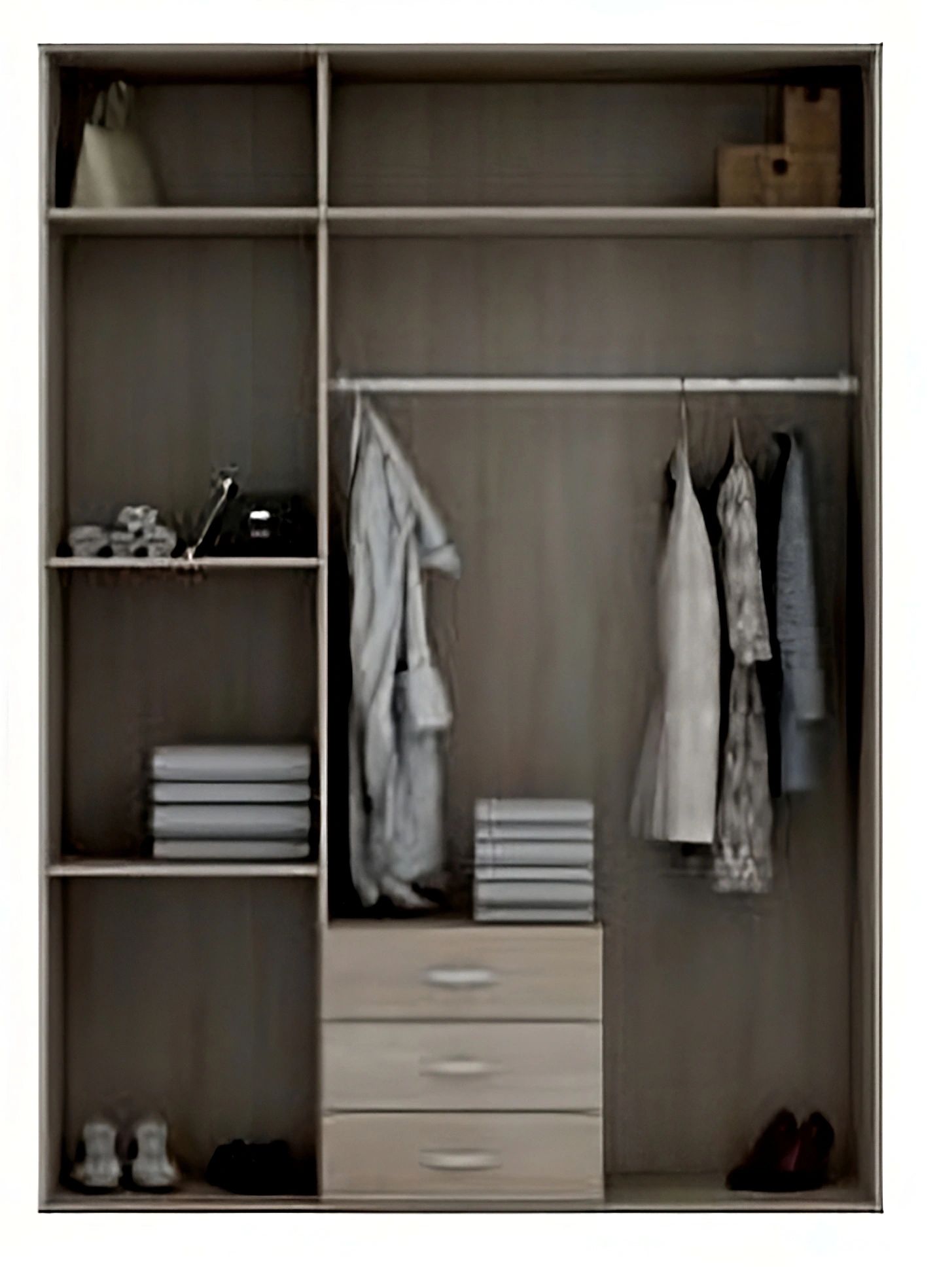 Styles Orlando 59" Wardrobe - Gray