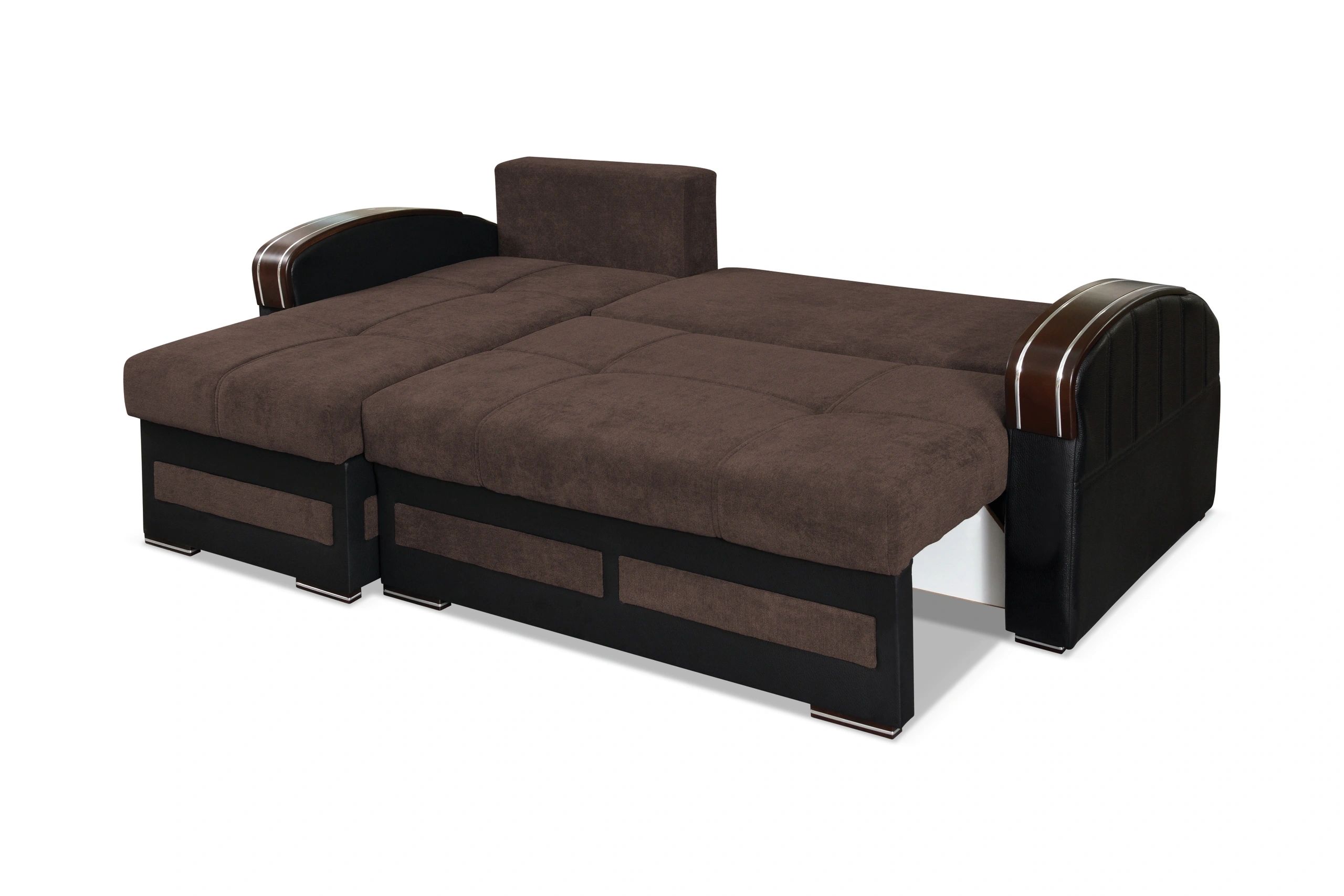 Styles™ Tommy Sectional - Brown, Velvet