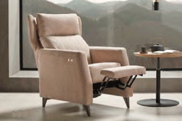 Suinta Alegra Electric Recliner Armchair - Fabric, Square Arms