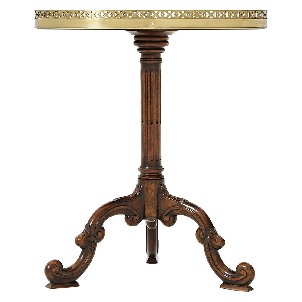 Theodore Alexander Radiating Parquetry Accent Table