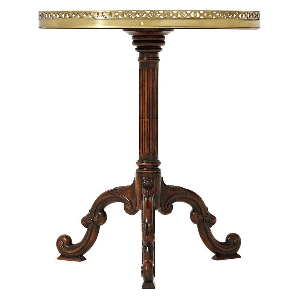 Theodore Alexander Radiating Parquetry Accent Table