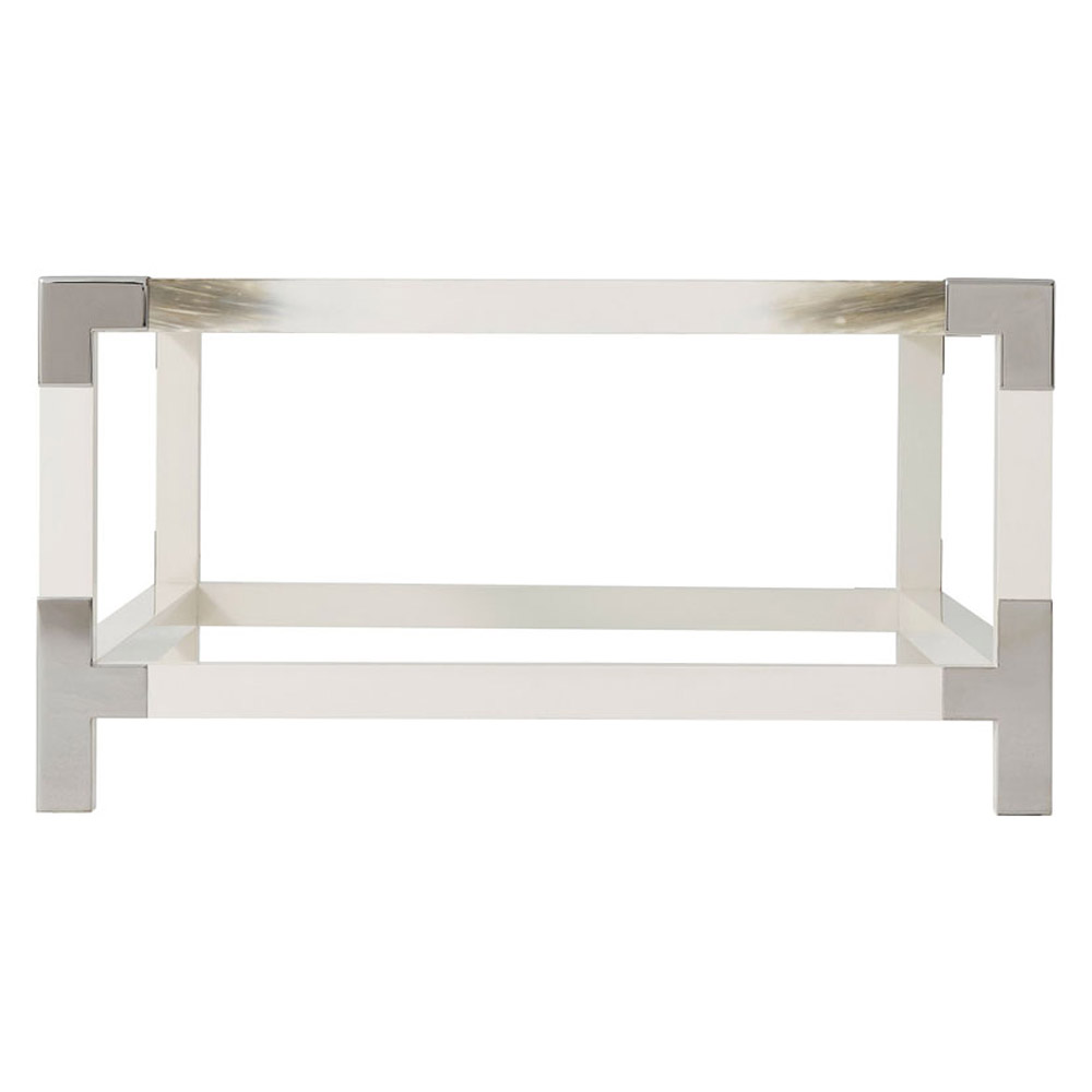 Theodore Alexander™ - Cutting Edge Longhorn White Cocktail Table