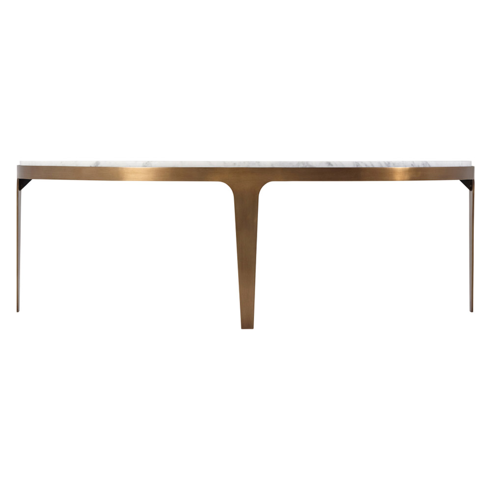 Theodore Alexander™ - Gennaro Oval Marble Cocktail Table