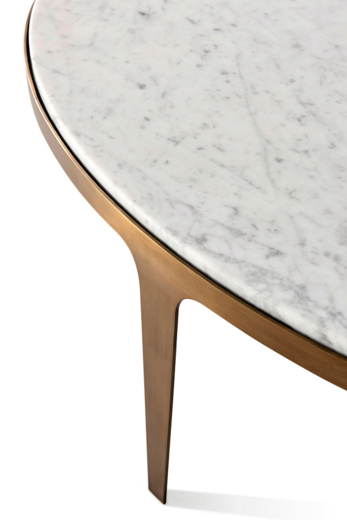 Theodore Alexander™ - Gennaro Oval Marble Cocktail Table