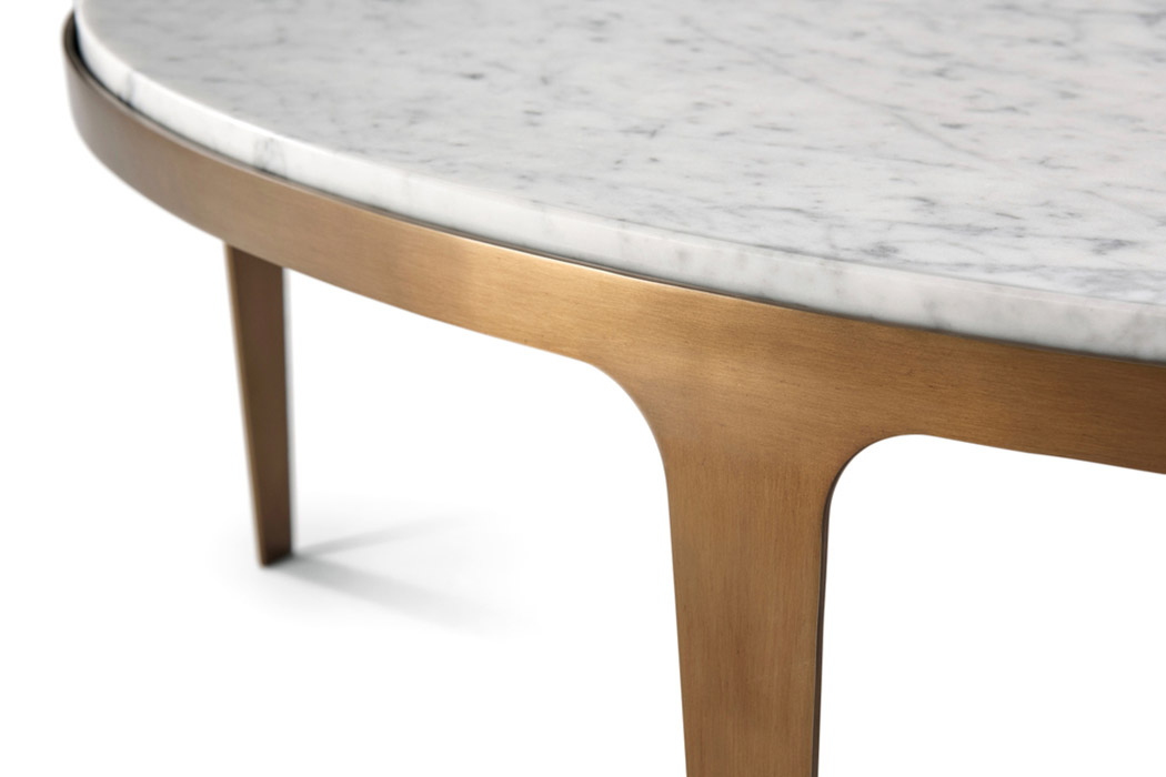 Theodore Alexander™ - Gennaro Oval Marble Cocktail Table