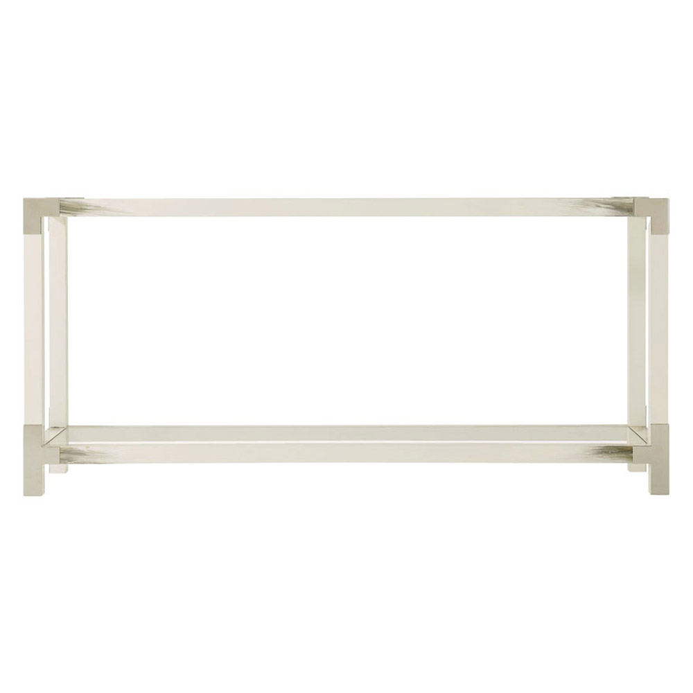 Theodore Alexander Cutting Edge Console Table - Longhorn White