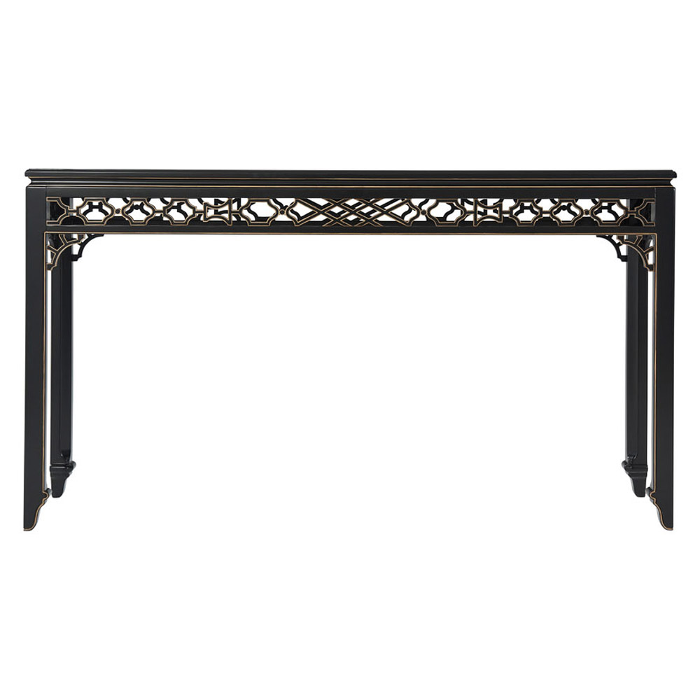 Theodore Alexander Long Hall Chinoiserie Console Table